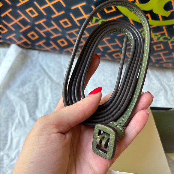 Tory Burch Miller Wallet Crossbody Bag Palm Leaf Green Gold - Picture 4 of 16